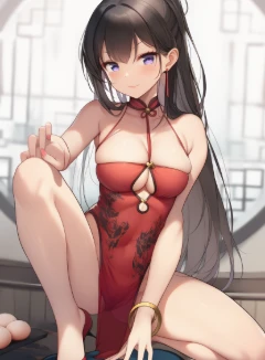 白衣女侠误入淫途,被调教为宦官的淫堕母狗